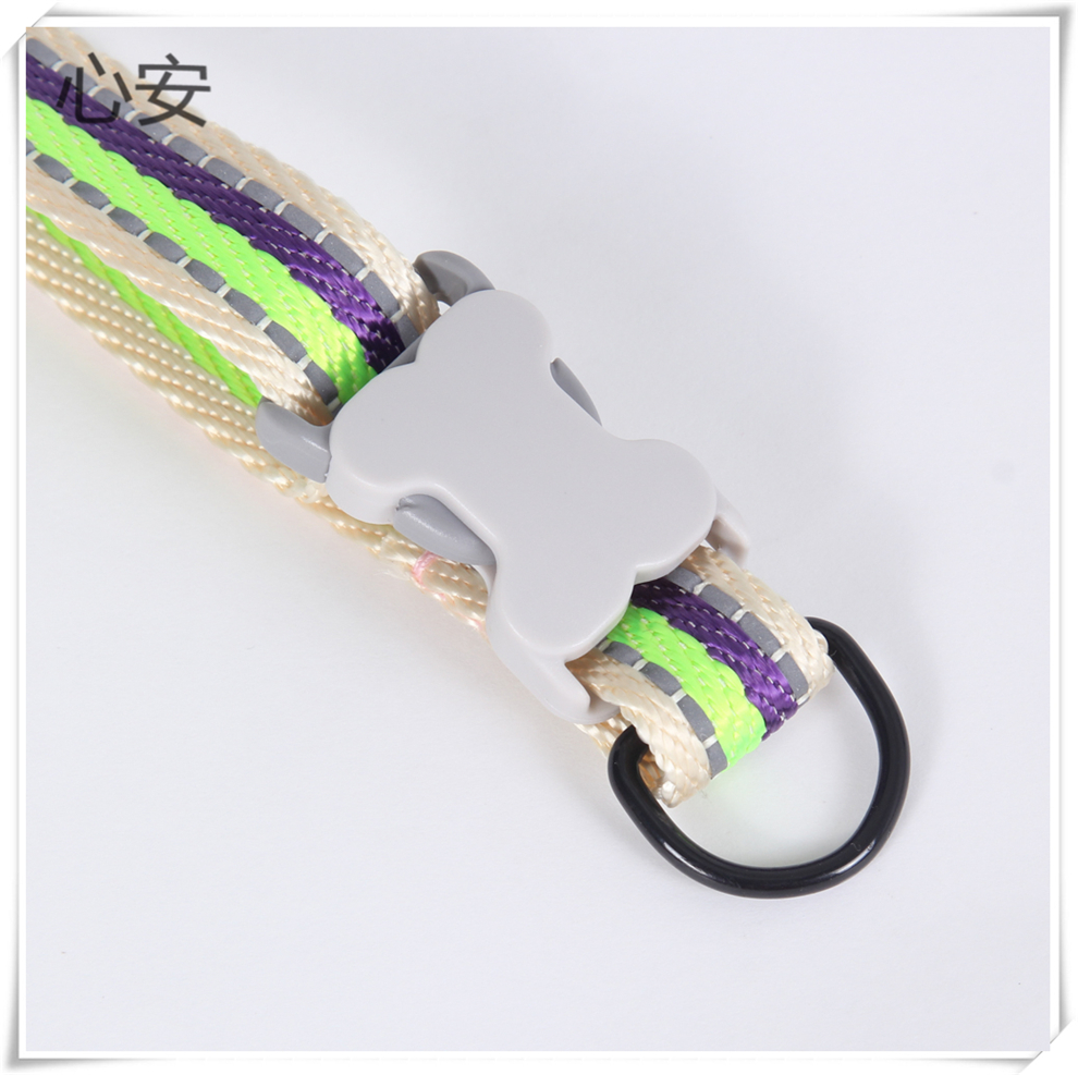 Rayas intermitentes impreso pet collar para gatos perro universal ajustable cuello cuello cuello cuello varios estilos Item Picture