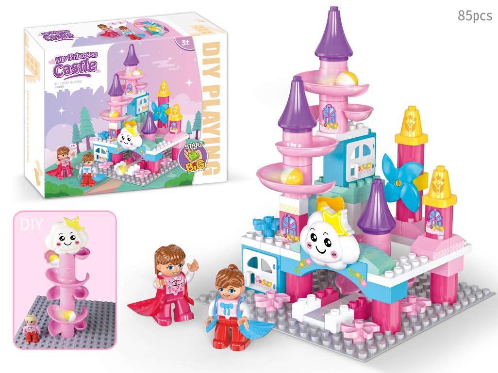 TL72195 Space Shuttle Institute Ball Slide Compatible with Lego Assembly Large Block Children's desktop Stacking Puzzle Toy (91PCS) detail image 1