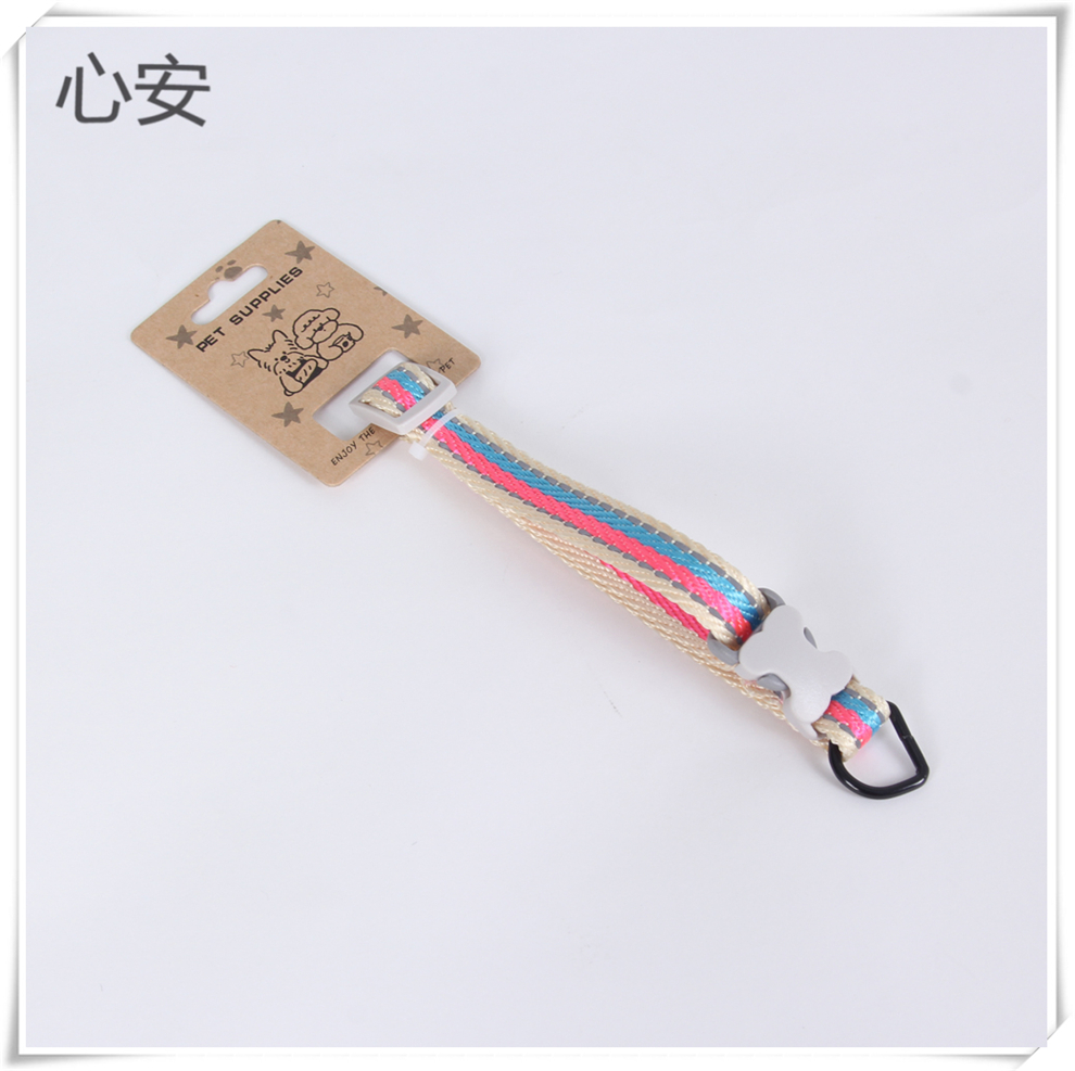 Rayas intermitentes impreso pet collar para gatos perro universal ajustable cuello cuello cuello cuello varios estilos Specification image