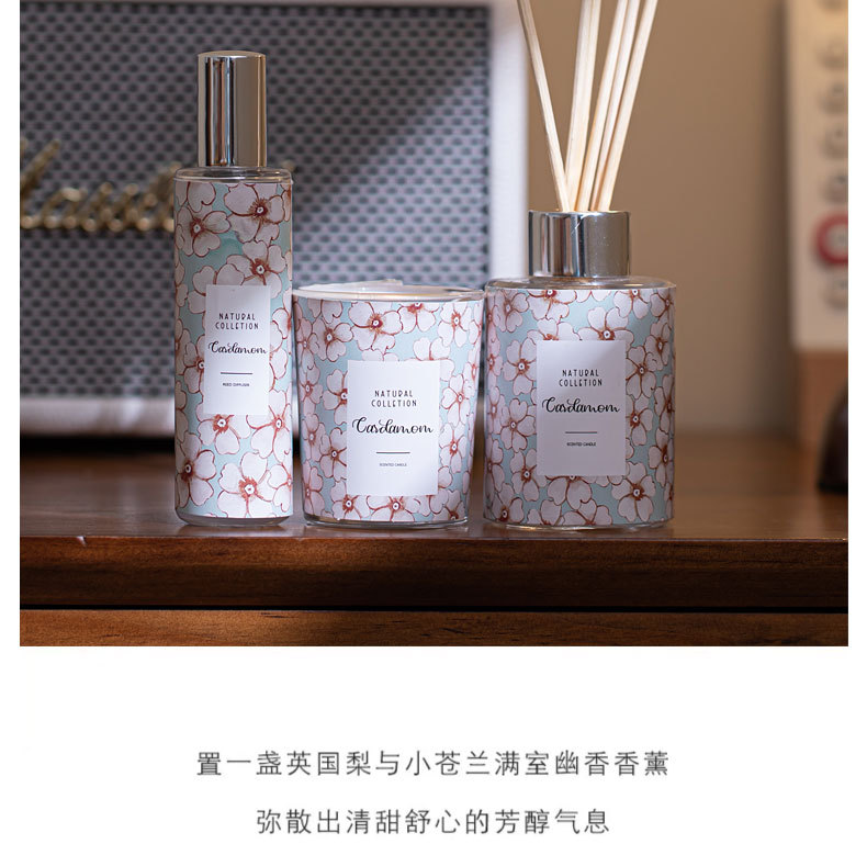 Peony and Cardamom Scented Candles Exquisite Gift box pic 12