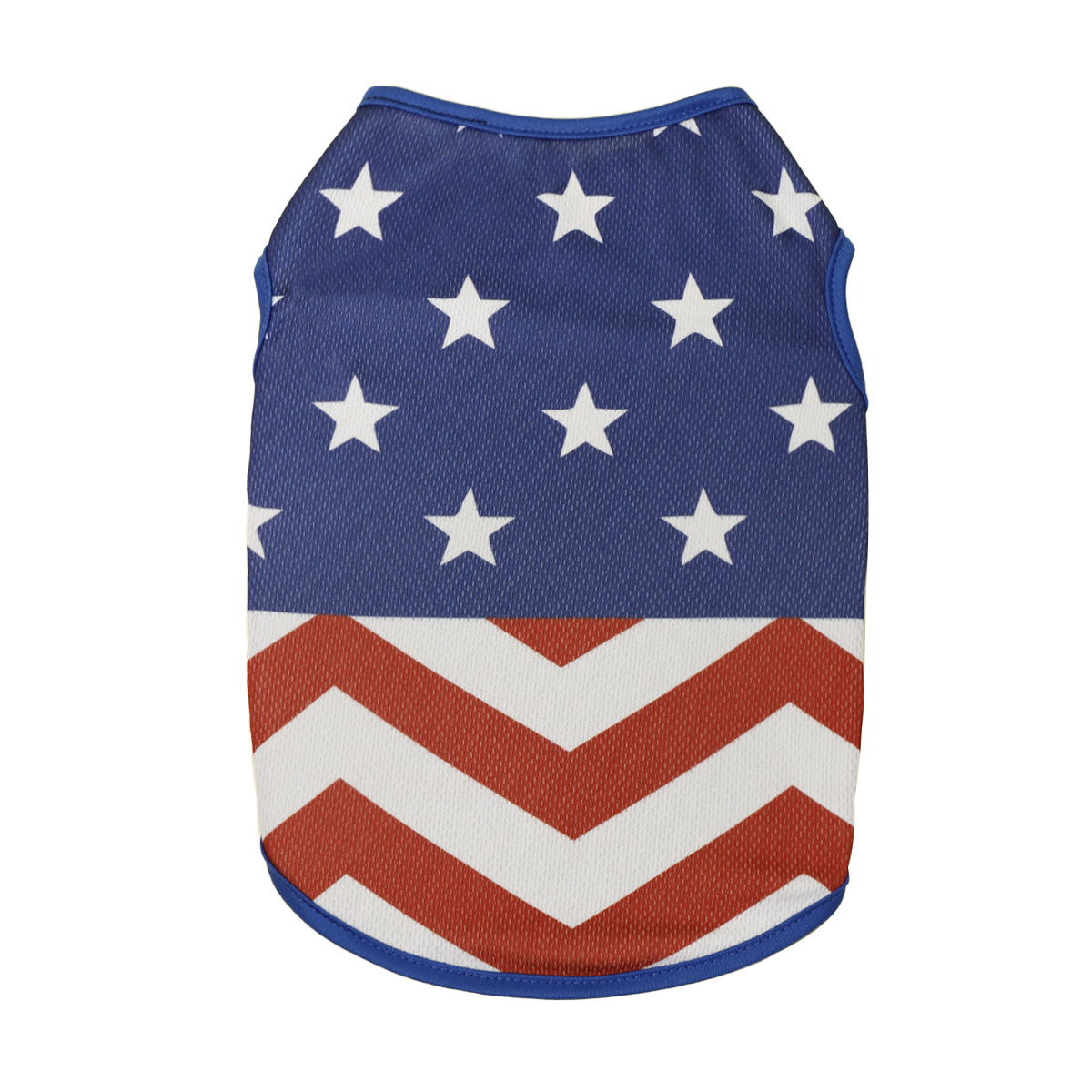 A thin, breathable vest with a halter top for the Independence Day of the United States and Amazon's printed clothes for European and American pet dogs Item Picture