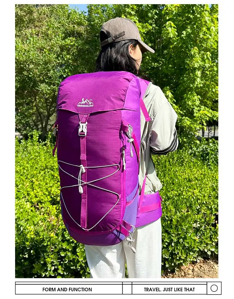 Outdoor travel large-capacity backpack, hiking bag, sports bag, water-resistant camping backpack detail image 11