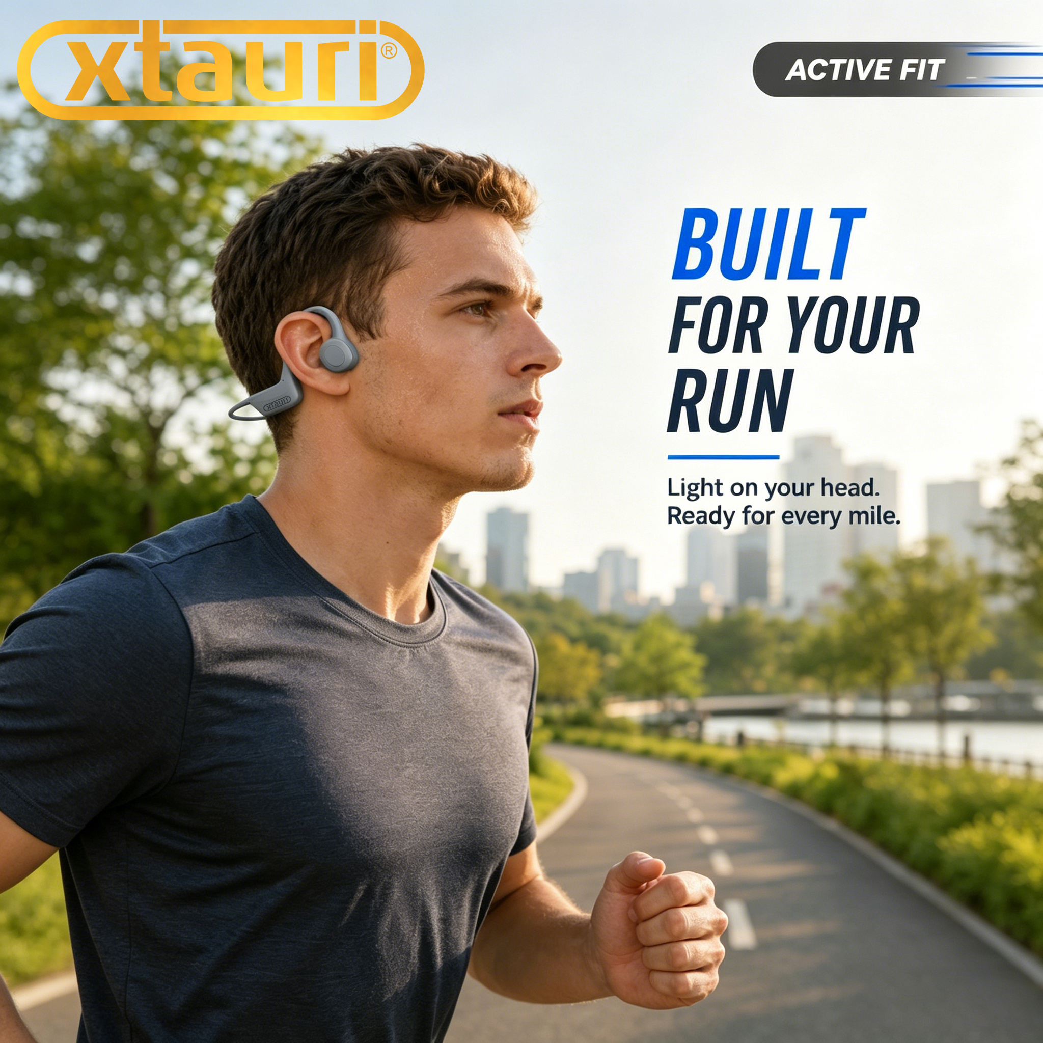 XTAURI AIR10 Bone Conduction Headphones V5.2 Grey Bluetooth bone Conduction Headphones Bluetooth headphones Specification image