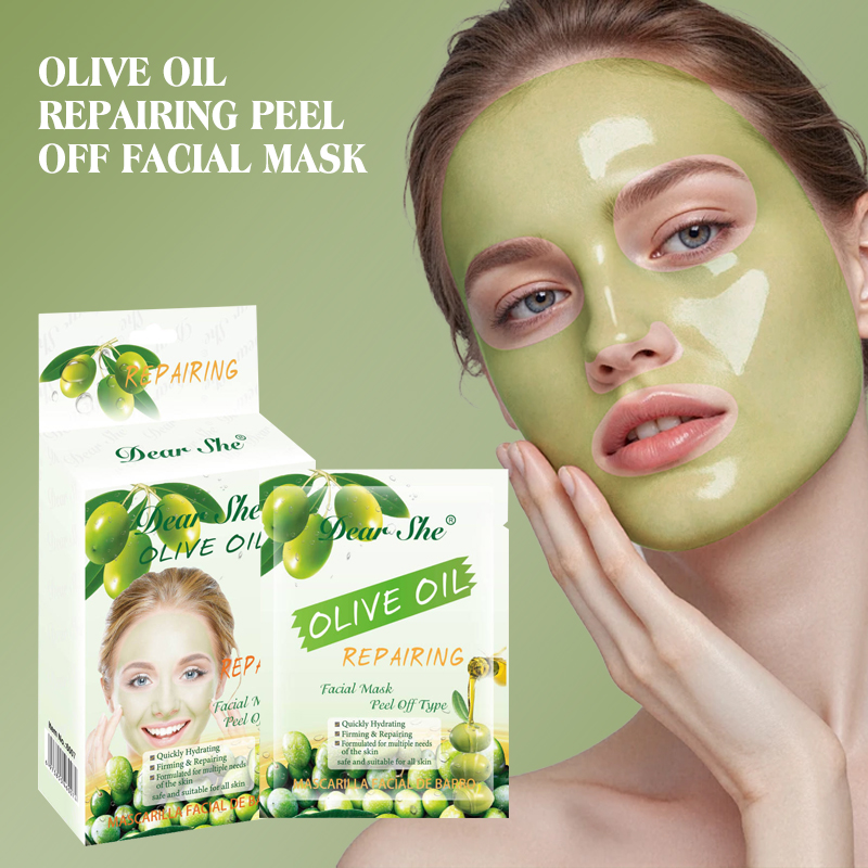 Dear She Olive Peel-off Mask deeply cleanses the face, brightens the skin, hydrates and refines pores