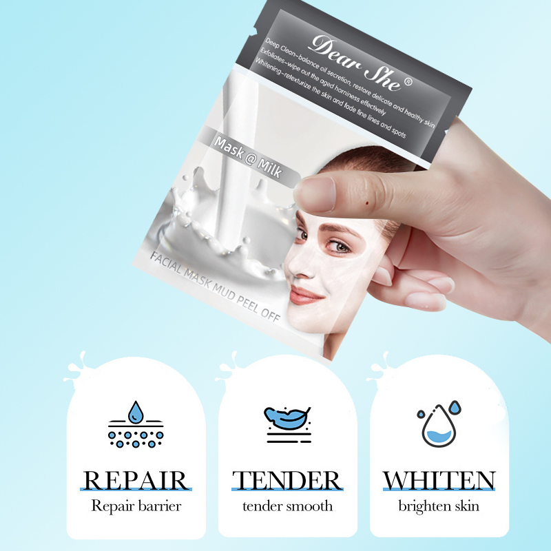 Dear She Milk Blackhead and Acne Mask, Blackhead Removal Nasal Mask, Peel-off Blackhead Removal Mask Specification image