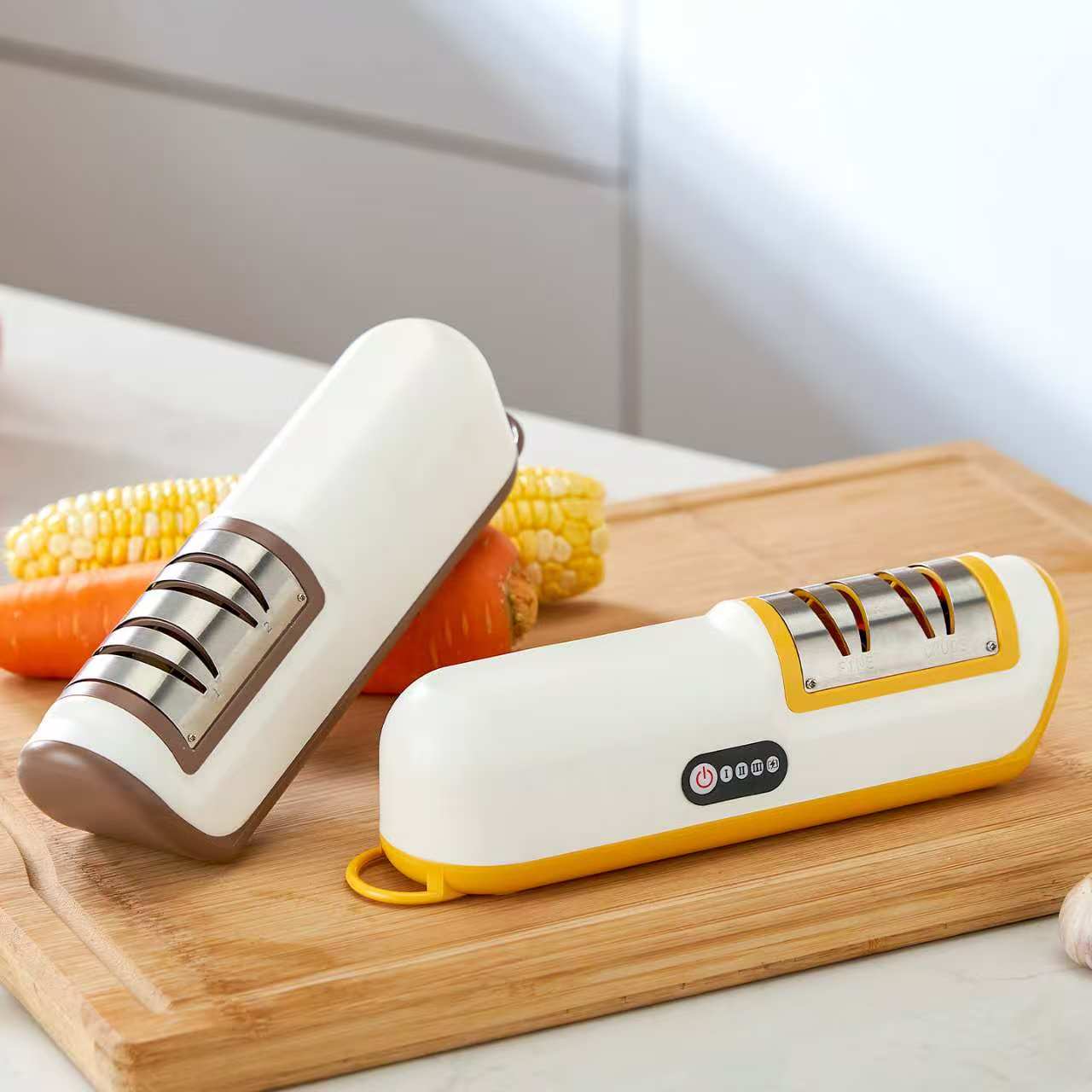 Electric knife sharpener charging, small and fast knife sharpener, fully automatic household whetstone, magic knife sharpener, electric knife sharpener