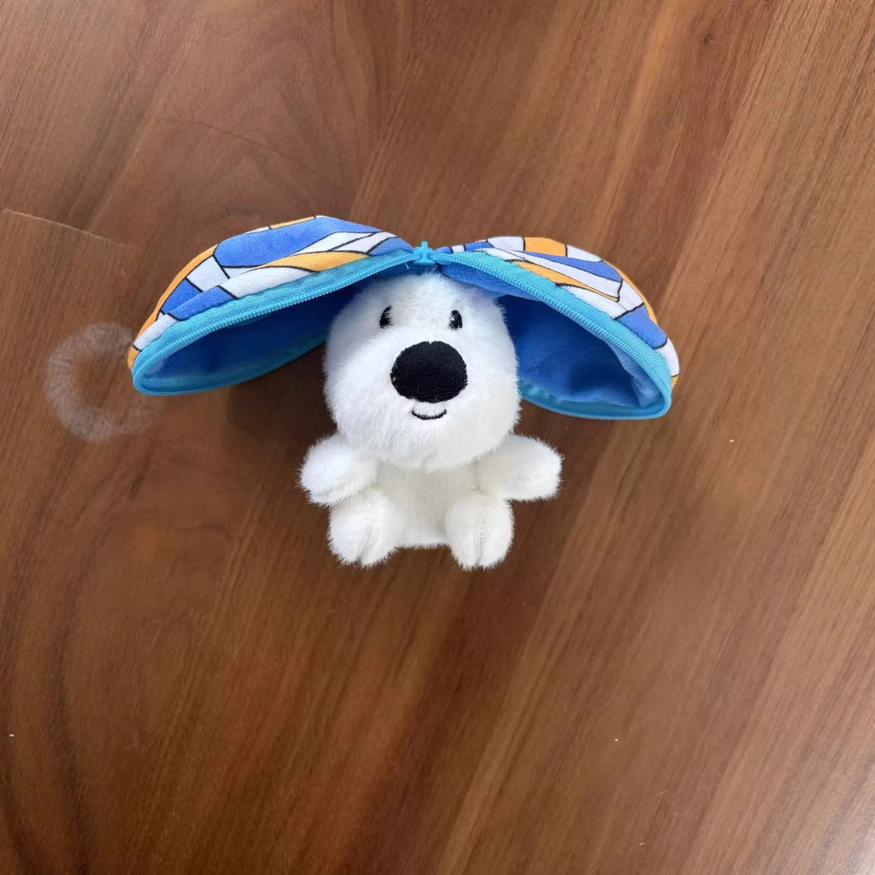Puppy transformation ball creative 4-inch plush pendant, claw machine doll, key pendant, car schoolbag hanging decoration, gift, cartoon transformation keychain, costume doll pendant, plush toy, cute wholesale Specification image