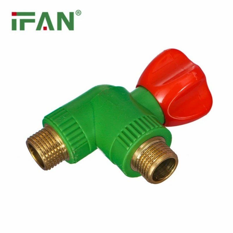 IFAN Green Manual Thermostatic Angle Valve Specification image