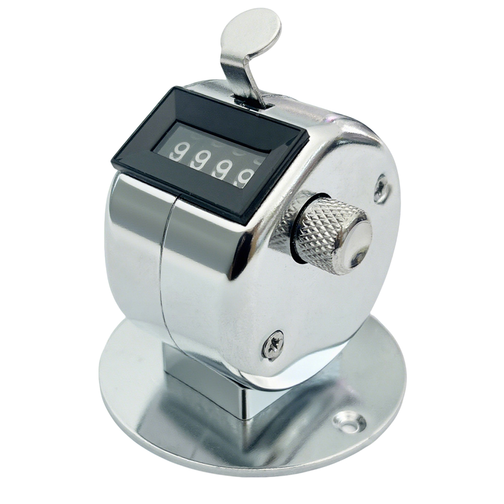 The manual counter with a metal base does not require batteries for 102D