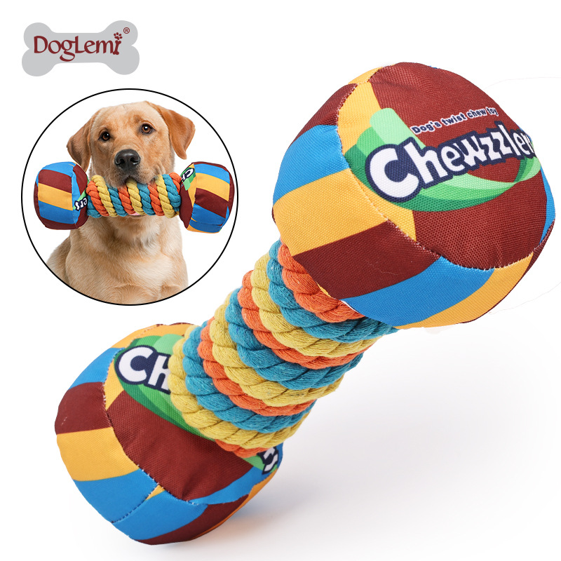 Pet dog toys, candies, dumbbells, chewing toys, vocal teeth cleaning and grinding toys, dog interactive toys, pet supplies