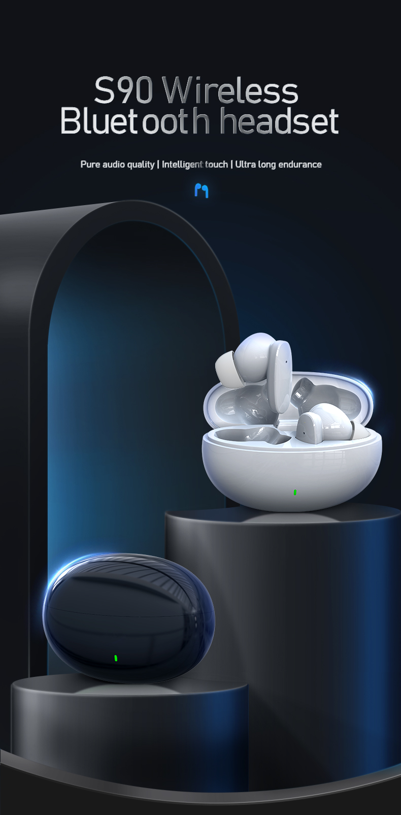 XTAURI S90 High Quality TWS Mini Music Earbuds pic 1