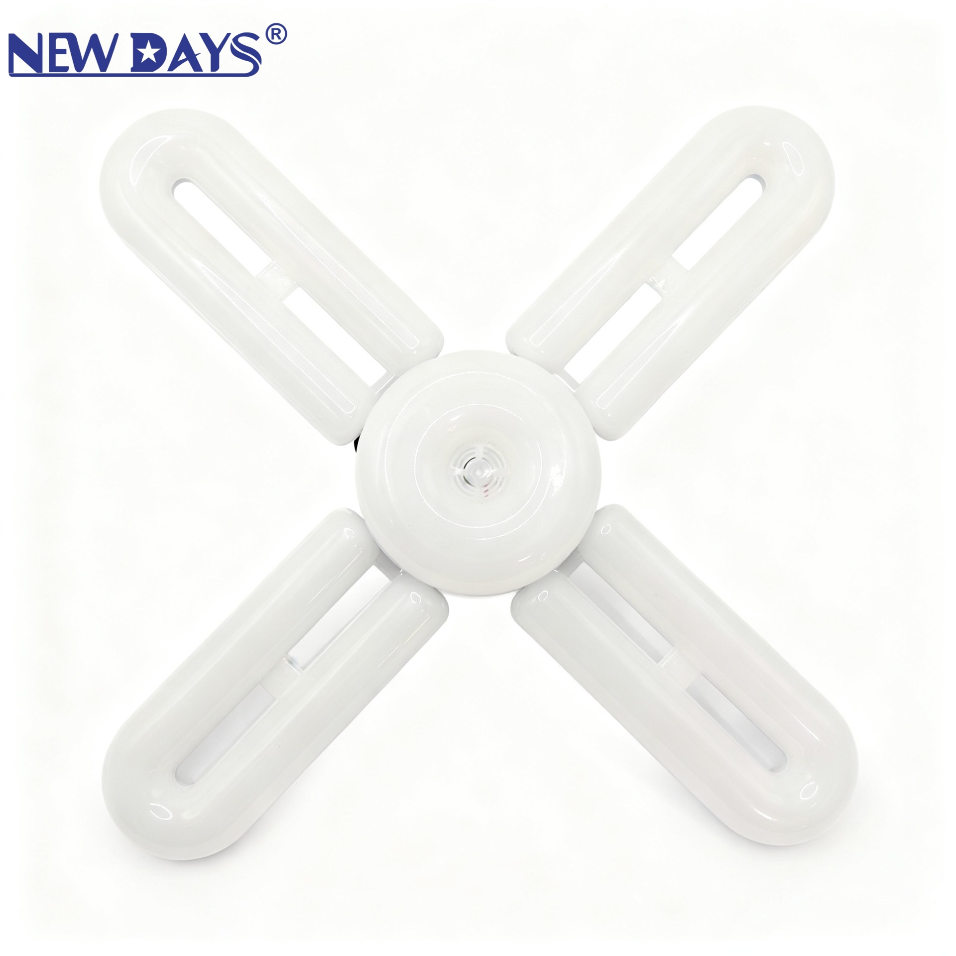 NEWDAYS brand cross-border new LED bulb leaf lamp, four-leaf long U4+1 eye-protecting folding lamp, Screw E27 port energy-saving high-brightness lighting leaf lamp