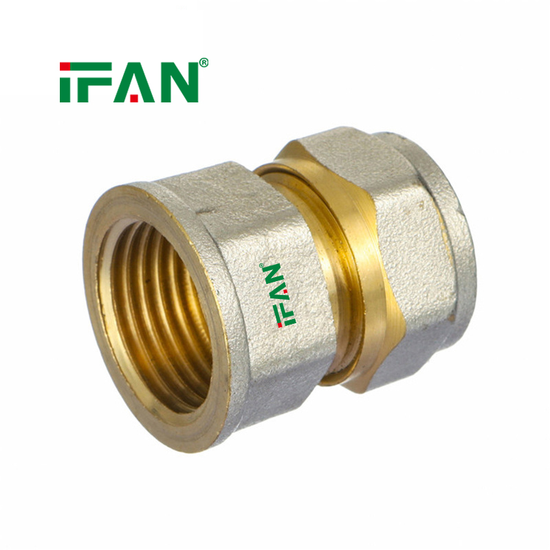 Wholesale IFAN PEX Compression Straight Fitting with Thread details Picture