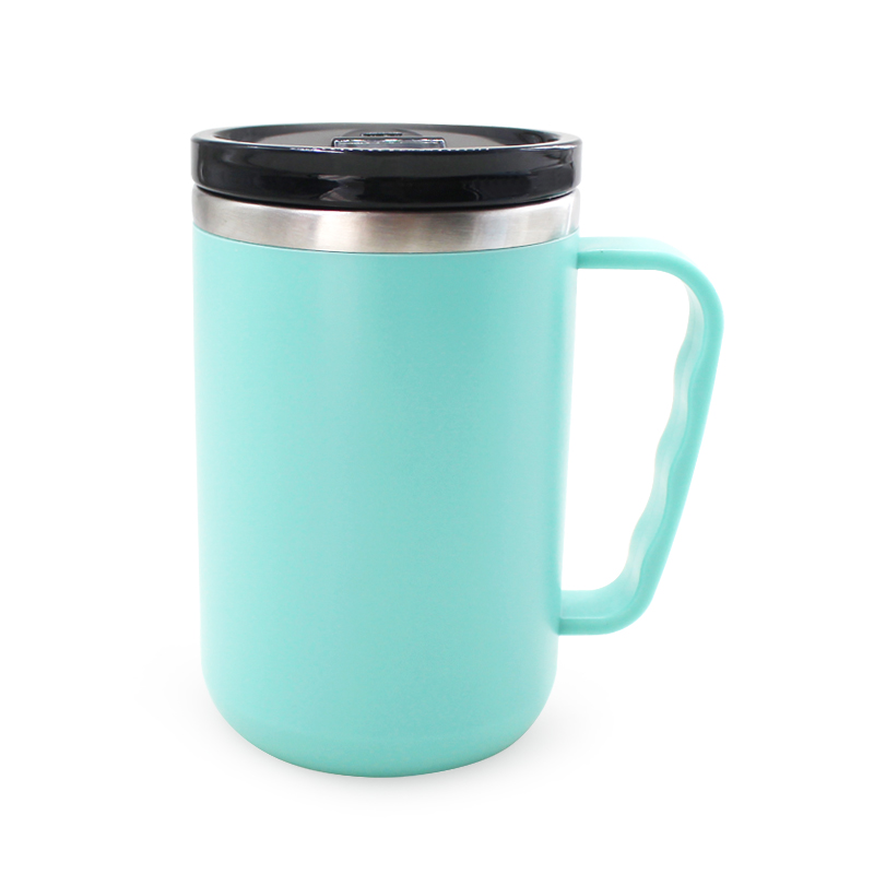 Color acero inoxidable 450ml taza de cerveza al aire libre taza de café de la oficina con tanque interno de acero inoxidable 304 Item Picture