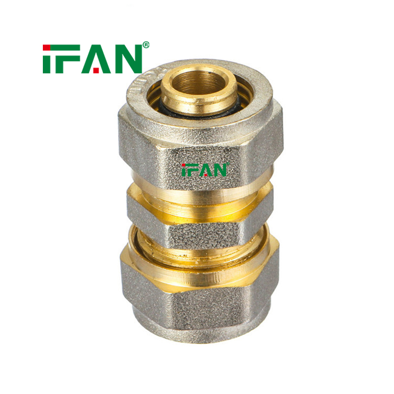 Robust IFAN PEX Compression Straight Fitting with Thread
