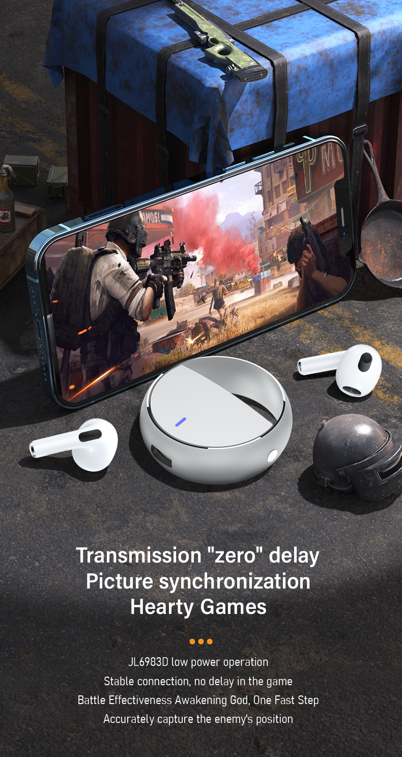 XTAURI Fashionable Spherical Metal Casing Wireless Earbuds pic 8