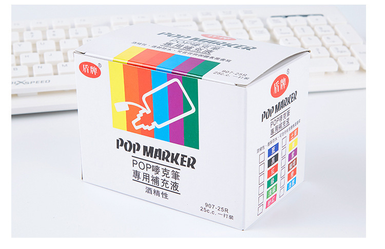 Escudo POP marca bolígrafos especial alcohol tinta resistente al agua color no es fácil de decolorarse gran capacidad reposición líquidos al por mayor pic 7