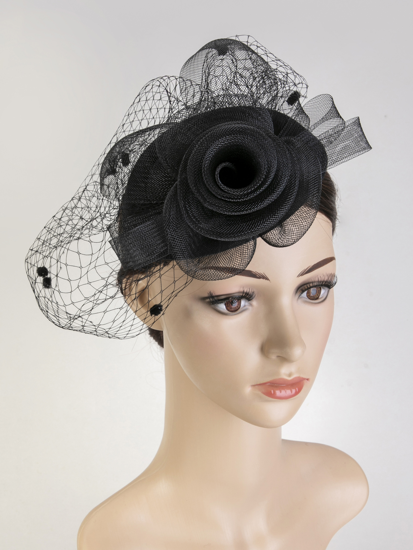 1 piece of handmade flower accessory for ladies, Halloween, Christmas, Christmas hair accessory, Christmas gift, birthday, horse racing, wedding, Christmas hat, church hat, Derby hat Specification image