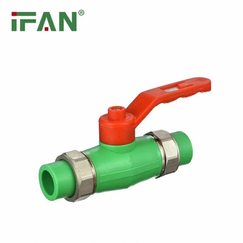 IFAN PPR Double Union Ball Valve — Manual Control details Picture