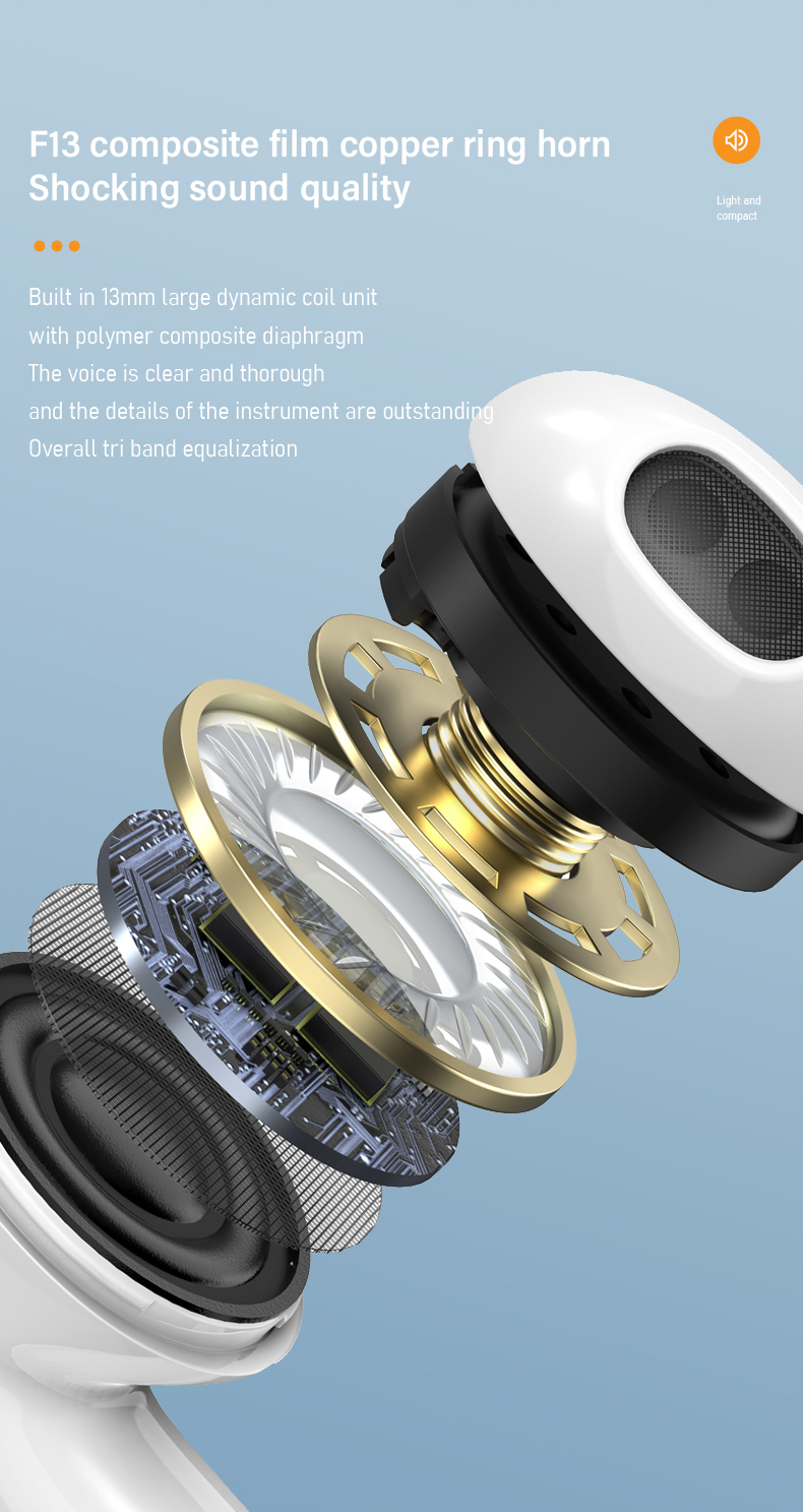 XTAURI Fashionable Spherical Metal Casing Wireless Earbuds pic 9