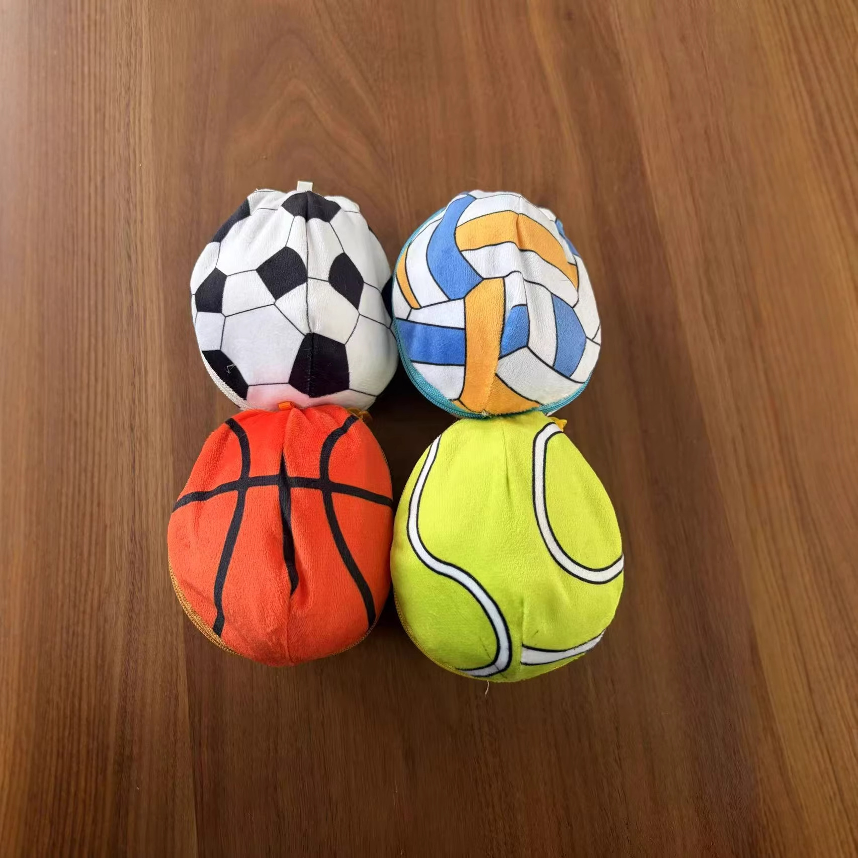 Puppy transformation ball creative 4-inch plush pendant, claw machine doll, key pendant, car schoolbag hanging decoration, gift, cartoon transformation keychain, costume doll pendant, plush toy, cute wholesale details Picture