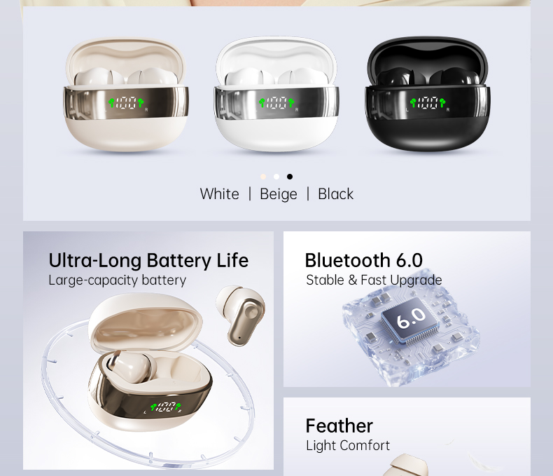 XTAURI Bluetooth Earphone V6.0 True Wireless Stereo Headset  pic 3