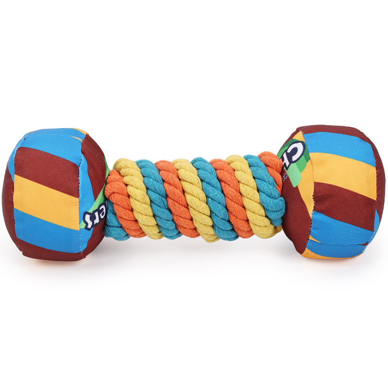 Pet dog toys, candies, dumbbells, chewing toys, vocal teeth cleaning and grinding toys, dog interactive toys, pet supplies Item Picture
