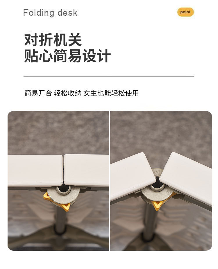 白色手推折叠桌摆摊露营桌子 便携轻便可收纳详情4