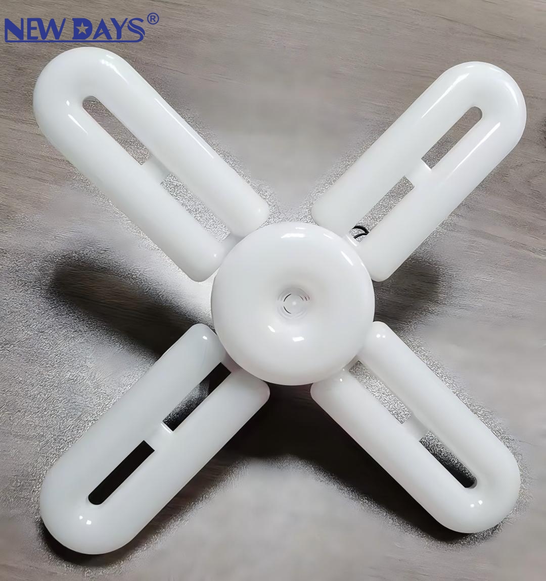 NEWDAYS brand cross-border new LED bulb leaf lamp, four-leaf long U4+1 eye-protecting folding lamp, Screw E27 port energy-saving high-brightness lighting leaf lamp Item Picture