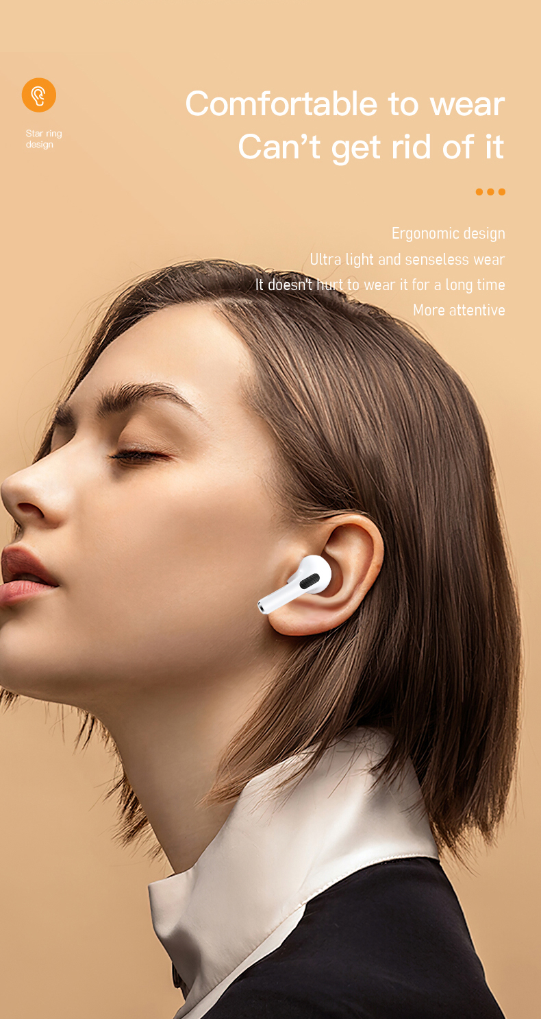 XTAURI Fashionable Spherical Metal Casing Wireless Earbuds pic 6