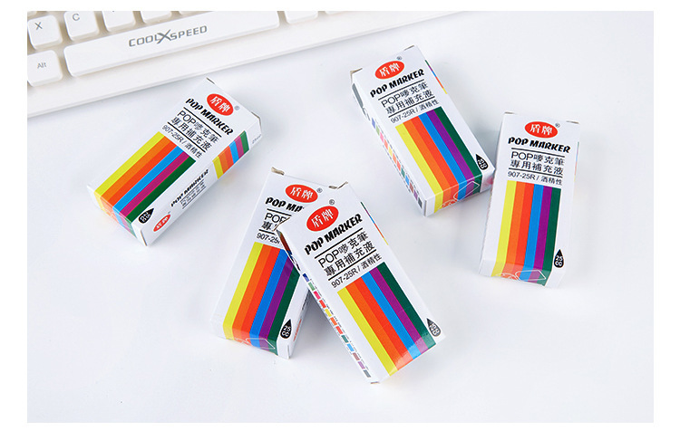 Escudo POP marca bolígrafos especial alcohol tinta resistente al agua color no es fácil de decolorarse gran capacidad reposición líquidos al por mayor pic 5
