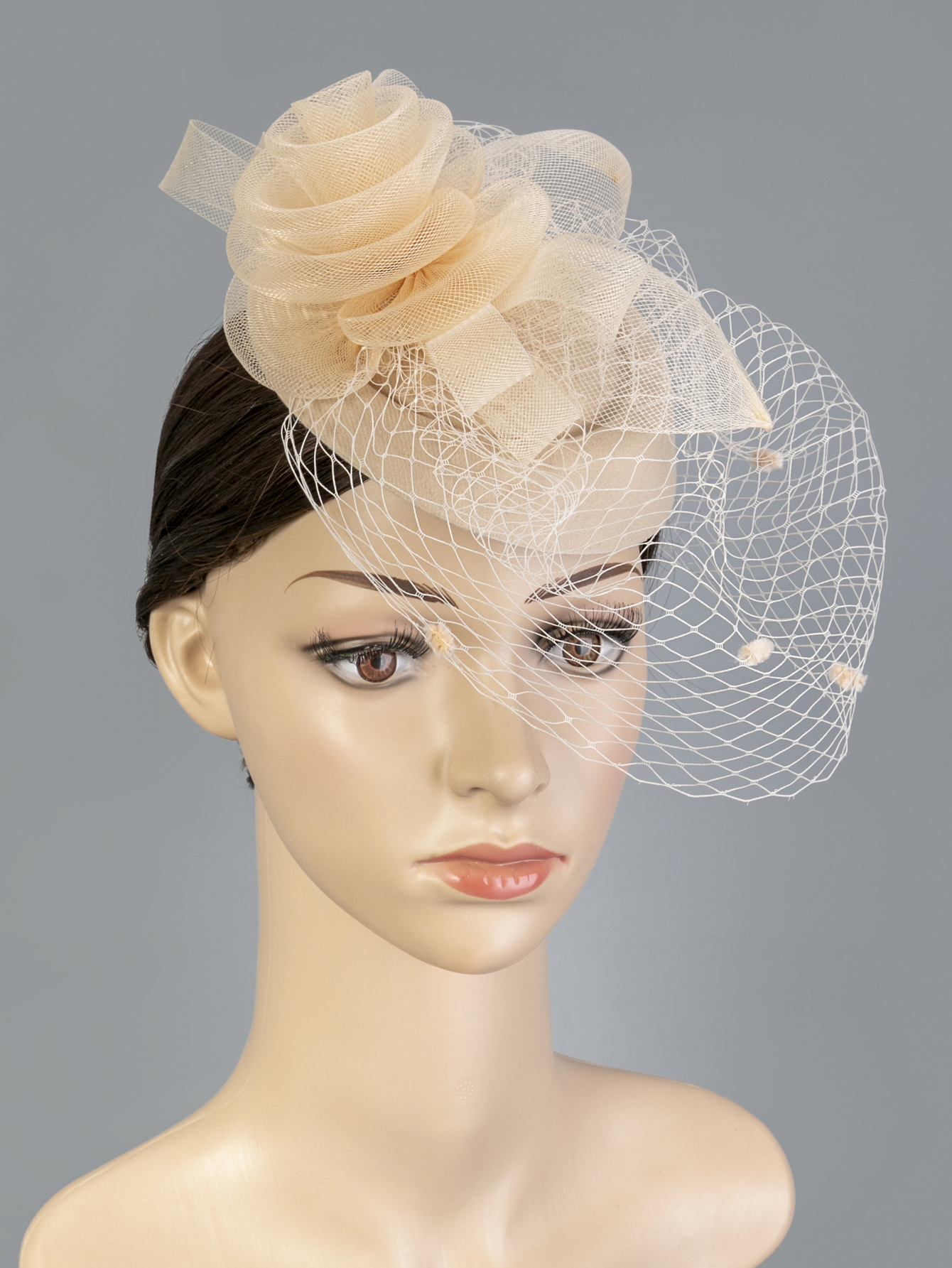 1 piece of handmade flower accessory for ladies, Halloween, Christmas, Christmas hair accessory, Christmas gift, birthday, horse racing, wedding, Christmas hat, church hat, Derby hat Item Picture