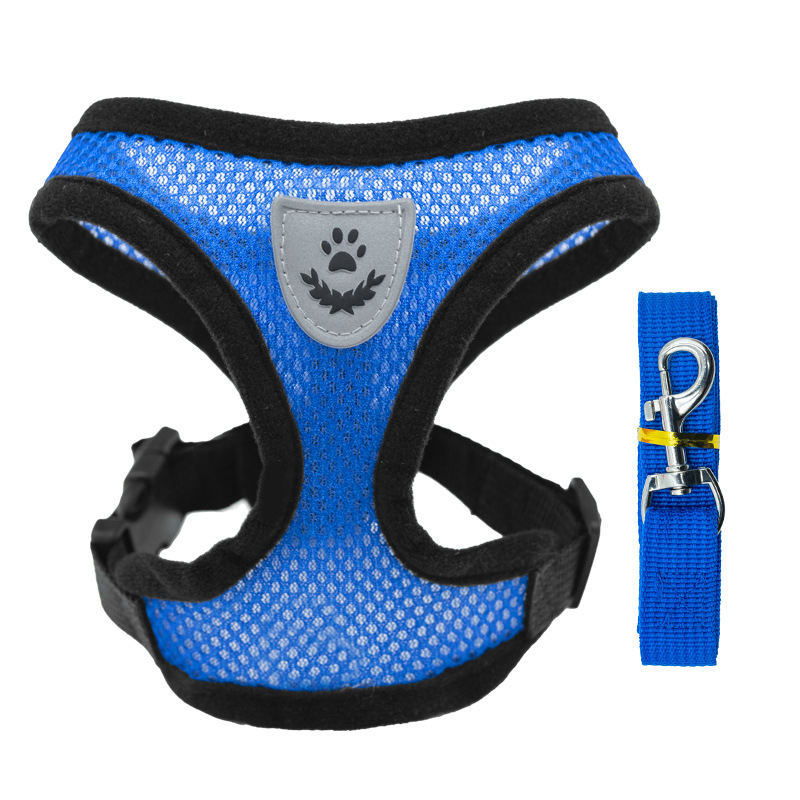 Wholesale of pet dog walking, cat walking, chest and back straps, outdoor dog leash, collars, clothes, anti-explosion and cat flushing products details Picture