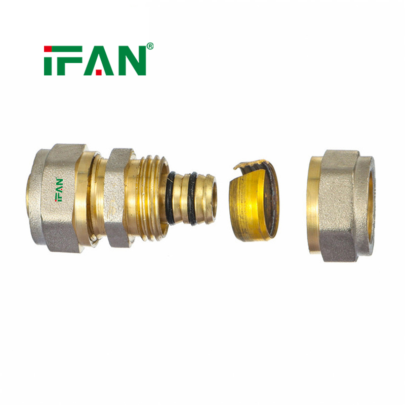 Robust IFAN PEX Compression Straight Fitting with Thread Specification image