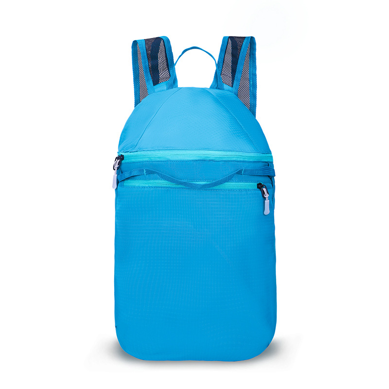 Simple and casual commuting travel versatile backpack, sports backpack, solid color portable outdoor cycling, hiking and mountain climbing bag Item Picture