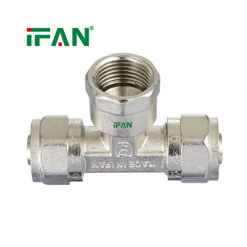 IFAN PEX Card Holder  Internal Thread Tee Electroplated