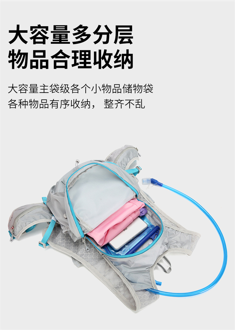 New fashionable backpack for outdoor cycling, men's and women's backpacks, large-capacity travel backpack for sports and mountaineering detail image 10