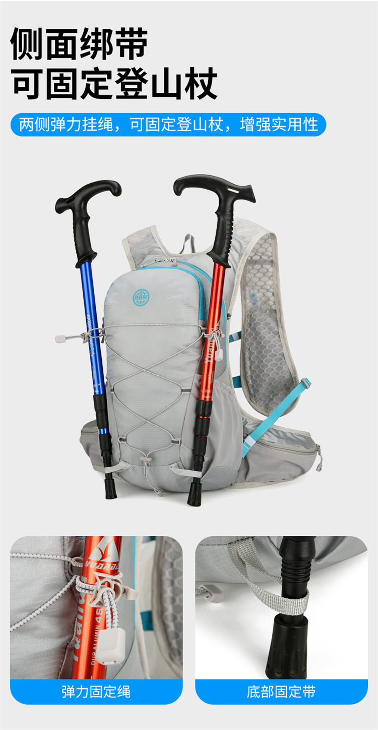 New fashionable backpack for outdoor cycling, men's and women's backpacks, large-capacity travel backpack for sports and mountaineering detail image 4