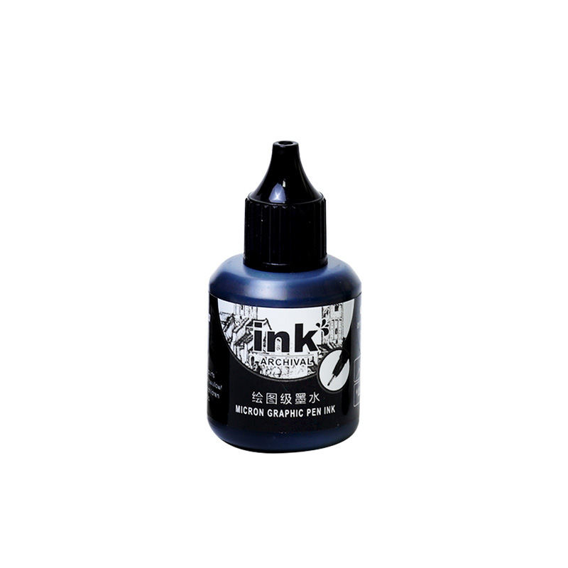 Wholesale of Guangna MG016 ink-refilling needle pen, outlining pen ink Refill liquid, black drawing grade pigment ink Item Picture