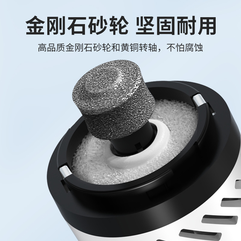 Home-use pet nail sharpener, cat and dog nail clipper, USB charging, vacuuming, nail sharpener, LED light, electric nail trimming Specification image