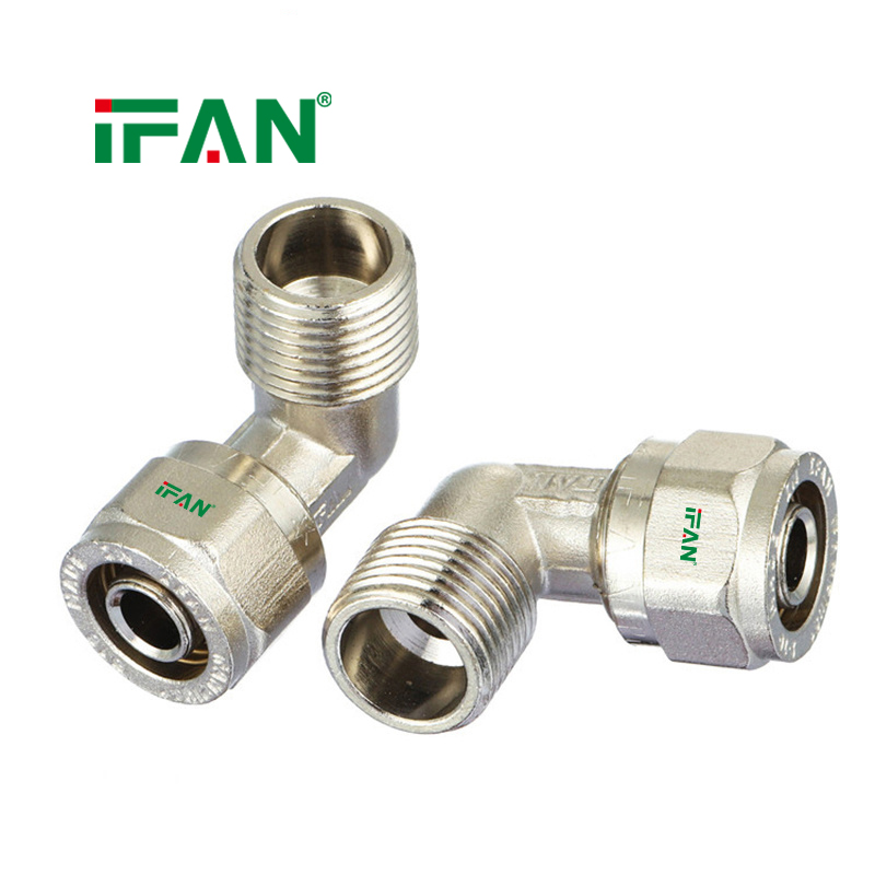 IFAN PEX Copper Card Holder External Thread Elbow  Specification image