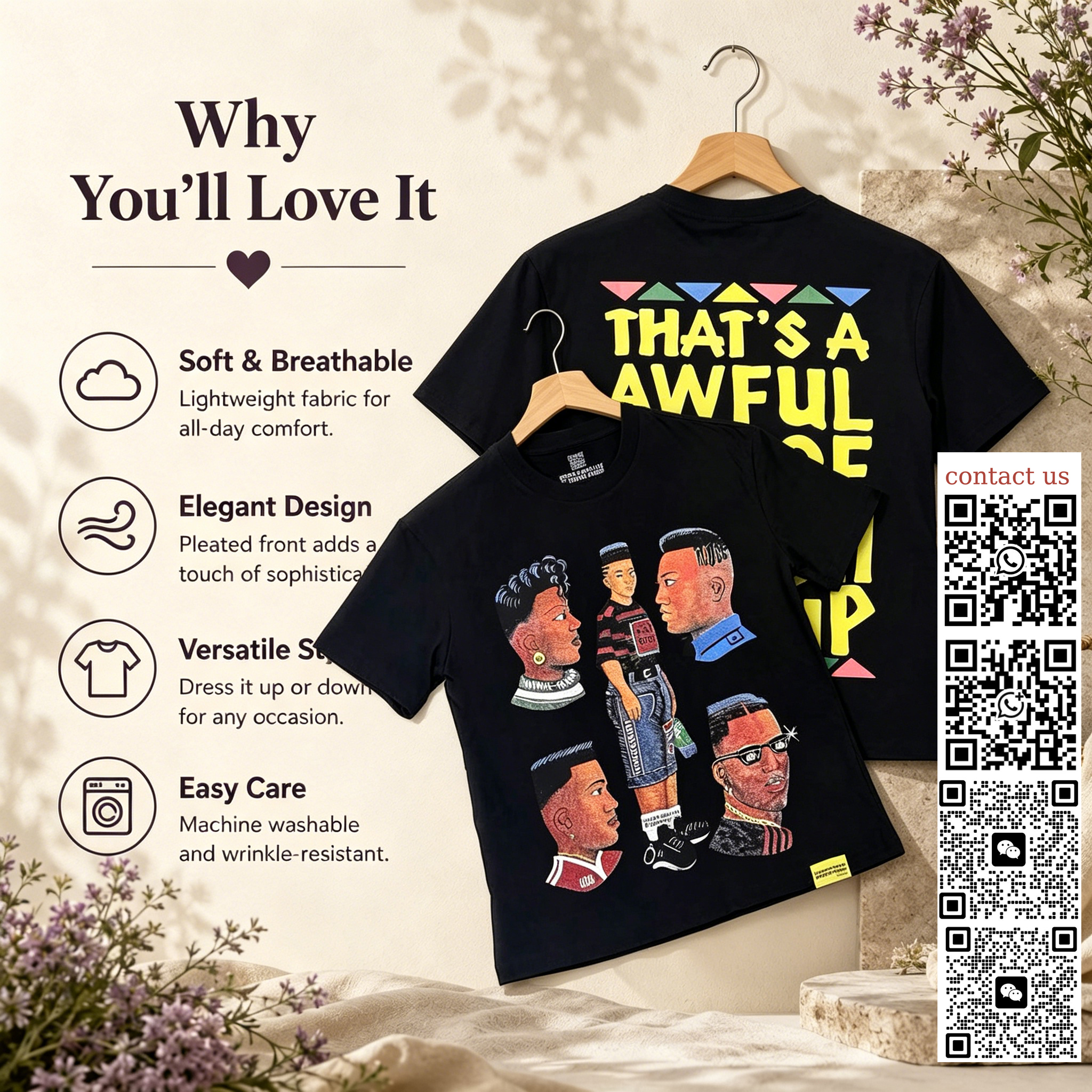 2026 China Wholesale Clothing: Men's and women's clothing, fashionable and trendy T-shirts, high street COUGH SYRUP, casual and loose American short-sleeved shirts for both men and women