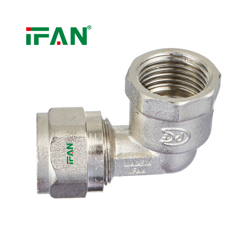 Wholesale IFAN PEX copper ferrule internal thread elbow Specification image
