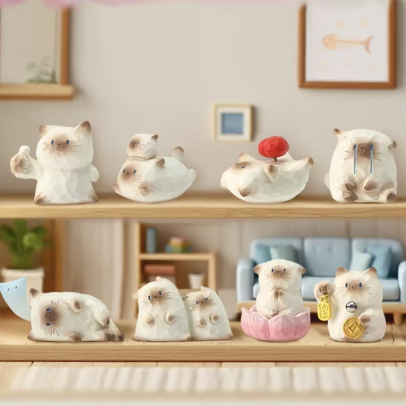 Cat PAI Mood Blind Box Cartoon Cute Desktop decoration details Picture