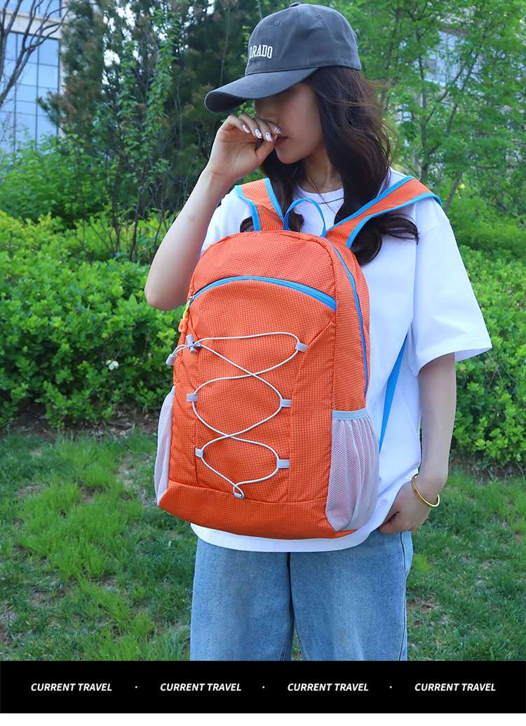 Ultra-light multi-functional casual foldable large-capacity backpack, outdoor backpack, Oxford fabric mountain climbing and cycling backpack detail image 1