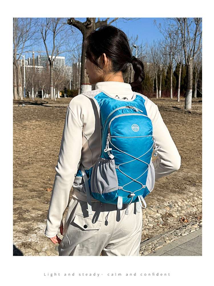New fashionable backpack for outdoor cycling, men's and women's backpacks, large-capacity travel backpack for sports and mountaineering detail image 1
