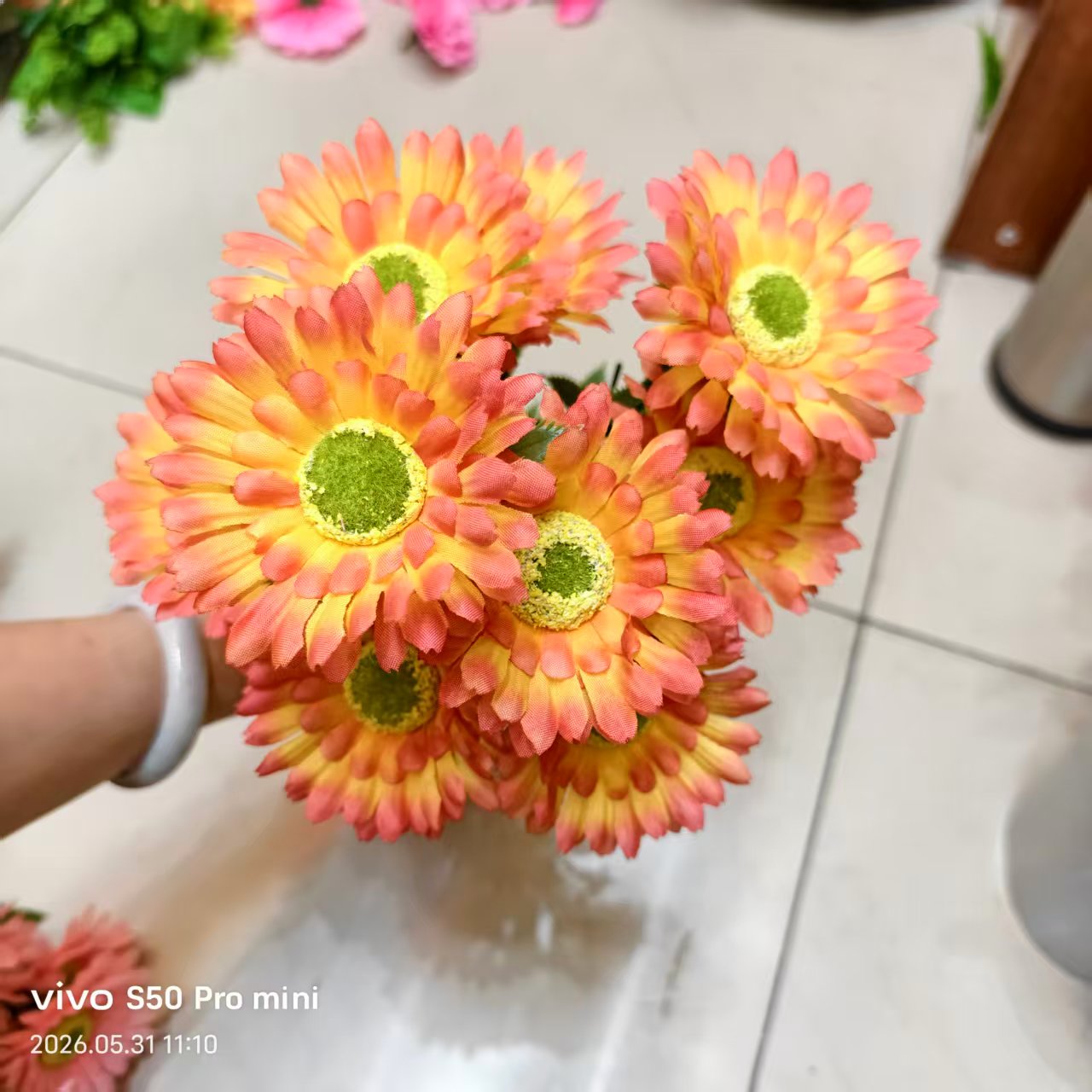 塑料花实物图