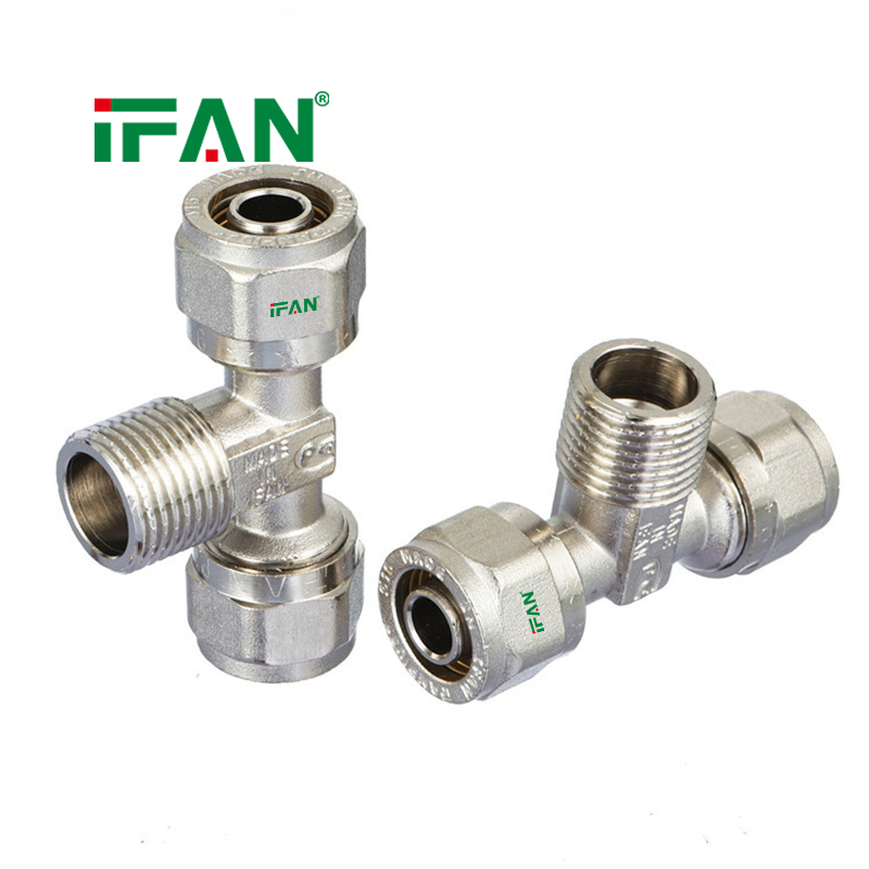 IFAN PEX Card Holder External Thread Tee, Electroplated Application Scenario