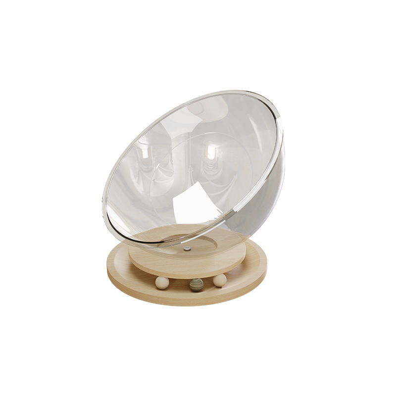 Cat bed All-Season universal space capsule, transparent cat bed, sleeping bed, turntable cat toy, cat bed integrated factory direct sales Item Picture