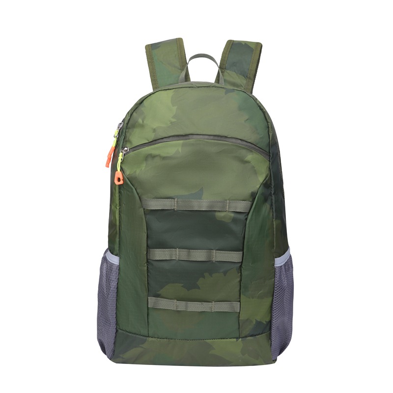 Lightweight and simple backpack, casual and versatile backpack, foldable hiking bag, logo-printed outdoor travel bag detail image 10